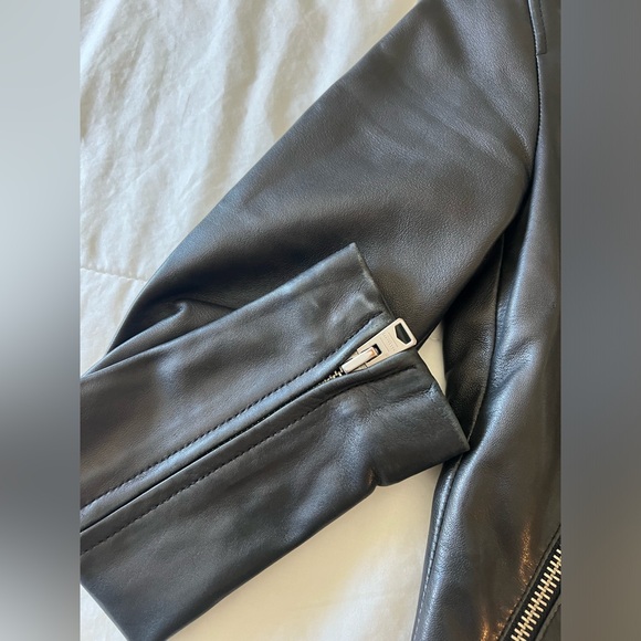 AllSaints Dalby Leather Biker Jacket - Picture 7 of 10